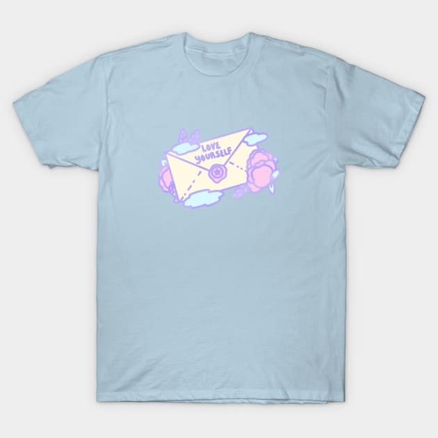 Love Letter to Yourself - Pastel Witchcraft Series T-Shirt by Cosmic Queers